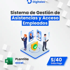 EXCEL - GESTIÓN DE ASISTENCIAS Y ACCESO DE EMPLEADOS